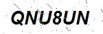 CAPTCHA verification image containing distorted text characters