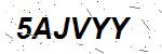 CAPTCHA verification image containing distorted text characters