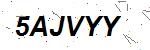 CAPTCHA verification image containing distorted text characters