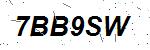 CAPTCHA verification image containing distorted text characters