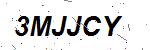 CAPTCHA verification image containing distorted text characters