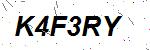 CAPTCHA verification image containing distorted text characters