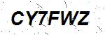 CAPTCHA verification image containing distorted text characters