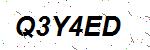 CAPTCHA verification image containing distorted text characters