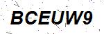 CAPTCHA verification image containing distorted text characters