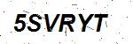 CAPTCHA verification image containing distorted text characters