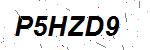 CAPTCHA verification image containing distorted text characters