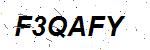 CAPTCHA verification image containing distorted text characters
