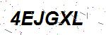 CAPTCHA verification image containing distorted text characters