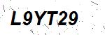 CAPTCHA verification image containing distorted text characters