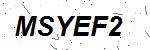 CAPTCHA verification image containing distorted text characters