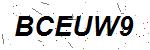 CAPTCHA verification image containing distorted text characters