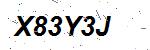 CAPTCHA verification image containing distorted text characters