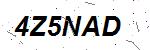 CAPTCHA verification image containing distorted text characters