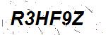 CAPTCHA verification image containing distorted text characters