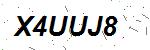 CAPTCHA verification image containing distorted text characters