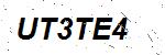 CAPTCHA verification image containing distorted text characters