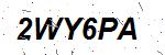 CAPTCHA verification image containing distorted text characters