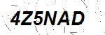 CAPTCHA verification image containing distorted text characters