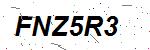 CAPTCHA verification image containing distorted text characters