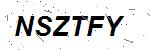 CAPTCHA verification image containing distorted text characters