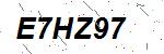 CAPTCHA verification image containing distorted text characters