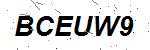 CAPTCHA verification image containing distorted text characters