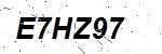 CAPTCHA verification image containing distorted text characters
