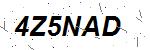 CAPTCHA verification image containing distorted text characters