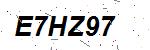 CAPTCHA verification image containing distorted text characters