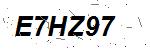 CAPTCHA verification image containing distorted text characters