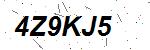 CAPTCHA verification image containing distorted text characters