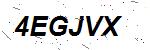 CAPTCHA verification image containing distorted text characters