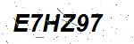 CAPTCHA verification image containing distorted text characters