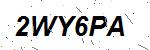 CAPTCHA verification image containing distorted text characters
