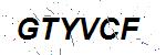 CAPTCHA verification image containing distorted text characters