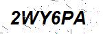 CAPTCHA verification image containing distorted text characters
