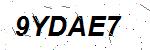 CAPTCHA verification image containing distorted text characters