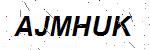 CAPTCHA verification image containing distorted text characters