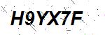 CAPTCHA verification image containing distorted text characters