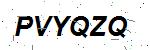 CAPTCHA verification image containing distorted text characters