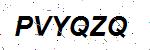 CAPTCHA verification image containing distorted text characters