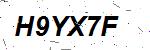 CAPTCHA verification image containing distorted text characters