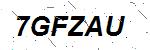 CAPTCHA verification image containing distorted text characters