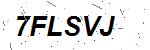 CAPTCHA verification image containing distorted text characters