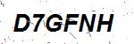 CAPTCHA verification image containing distorted text characters