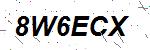 CAPTCHA verification image containing distorted text characters