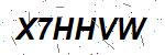 CAPTCHA verification image containing distorted text characters
