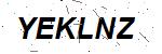 CAPTCHA verification image containing distorted text characters