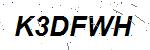CAPTCHA verification image containing distorted text characters